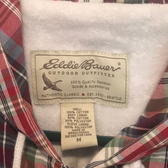 NWT VINTAGE Eddie Bauer Plaid Lined Jacket - Picture 2 of 7